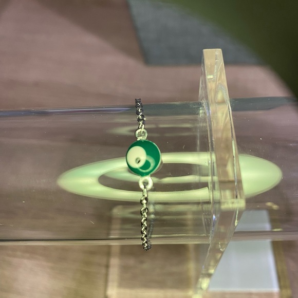 Green Evil Eye Bracelet - Picture 2 of 3